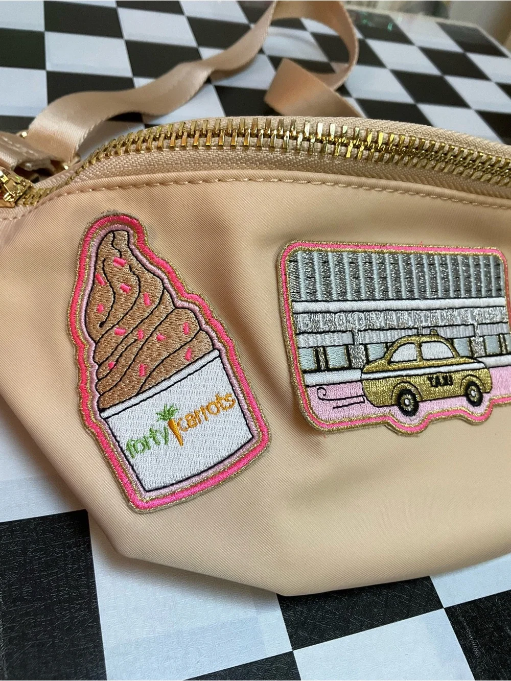 Stoney Clover Lane peach crossbody